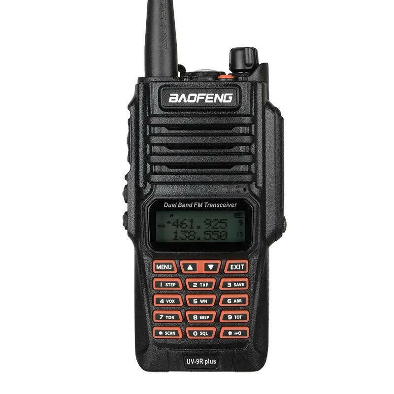 Baofeng UV-9R Plus Hign Power Dual Band 136-174/400-520MHz IP68 Waterproof Ham Radio Walkie Talkie Long Range Third Gear Power-WAYBIKER