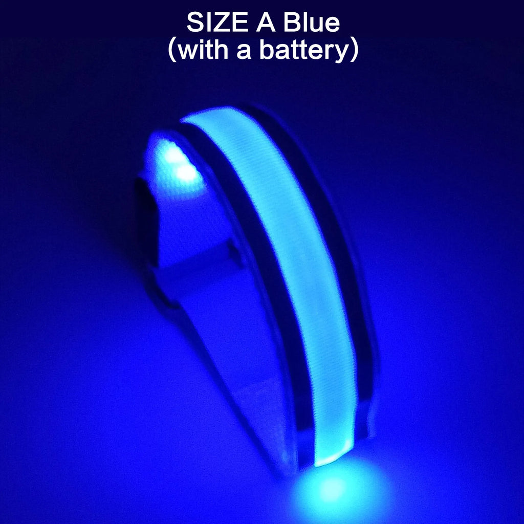 JJYY 1PC Outdoor Sports Night Running Armband LED Light USB Rechargeable Safety Belt Arm Leg Warning Wristband Cycling Bike Bicy