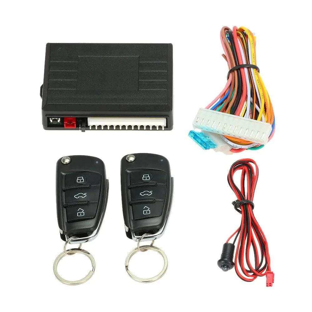 Universal Car Door Lock Keyless Entry with Trunk Release Button Remote Central Locking Kit for Audi Style-WAYBIKER