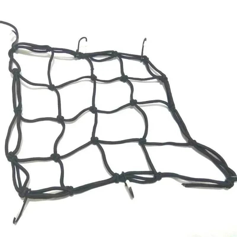 Motorcycle Luggage Net Bike 6 Hooks Hold Down Fuel Tank Luggage Mesh Web Styling High Quality moto adjustable Cargo Net-WAYBIKER
