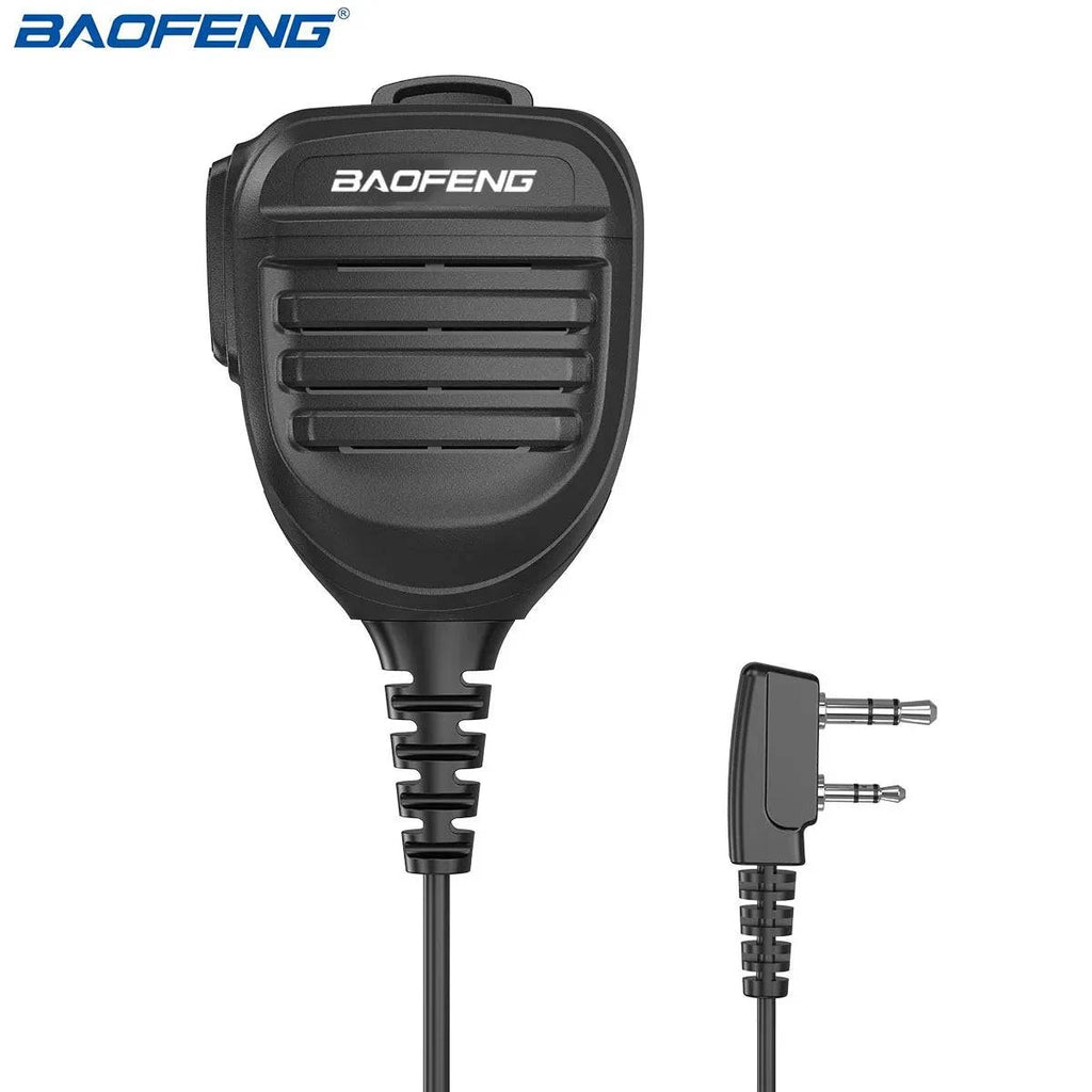 Baofeng BF-780 Dual PTT Remote Shoulder Walkie Talkie Speaker Mic Handheld Radio Microphone K 2 Pin For UV-5R BF-888S 21 PRO-WAYBIKER