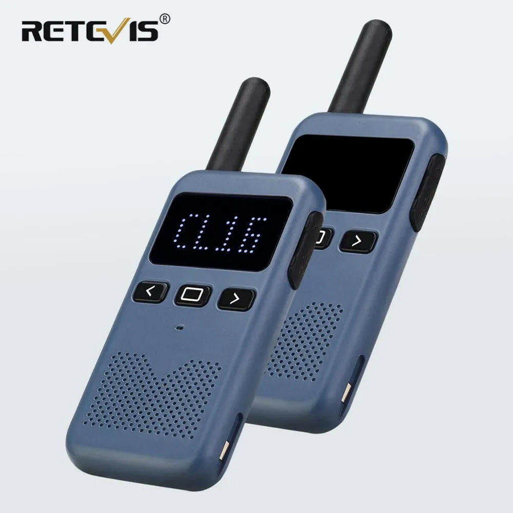 Walkie Talkie Mini Retevis USB Type C Charging Phone RB619 PMR 446 Walkie-Talkies 2 Pcs Two-way Radio Portable PTT Hotel-WAYBIKER