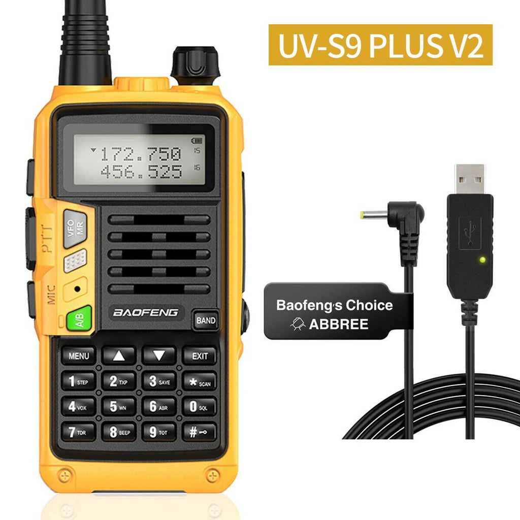 BAOFENG UV-S9 Plus V1 V2 Powerful Handheld UHF VHF Dual Band 16 KM Long Range Waterproof Walkie Talkie Ham UV-5R Two Way Radio-WAYBIKER