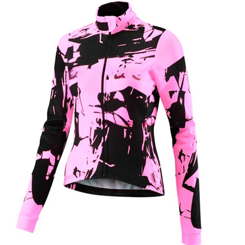 Woman  Cycling Jackets Long Sleeve Jersey Cycle Unforme Maillot Ropa Ciclismo Mujer Road Bike Clothing-WAYBIKER