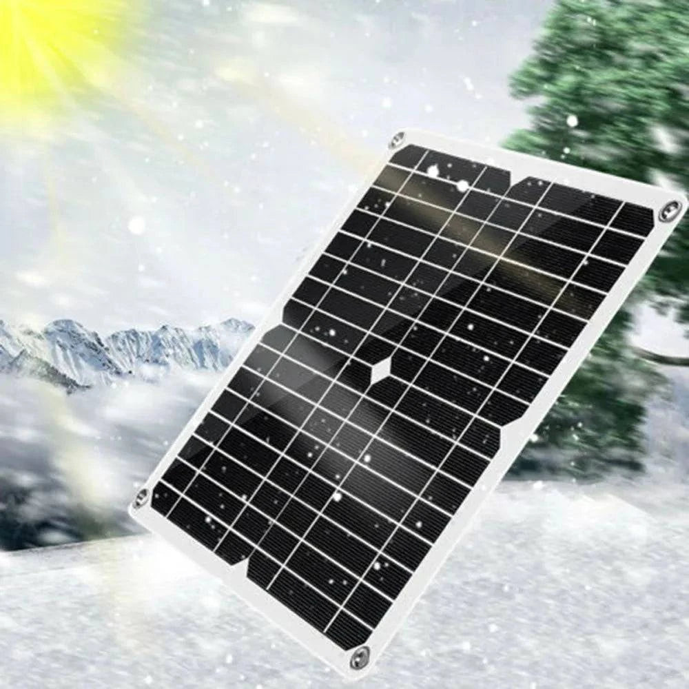 Outdoor Camping Power Bank Monocrystalline Solar Panel Kit Dual USB Phone Charger Waterproof with Solar Charge Controller 2022-WAYBIKER