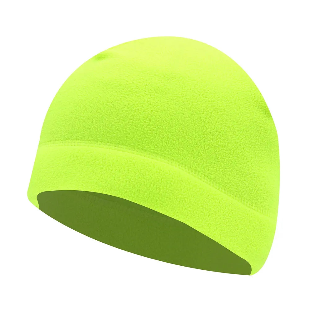 Autumn Winter Men Women Outdoor Cycling Fleece Hat Cold Insulation Windproof Cap-WAYBIKER