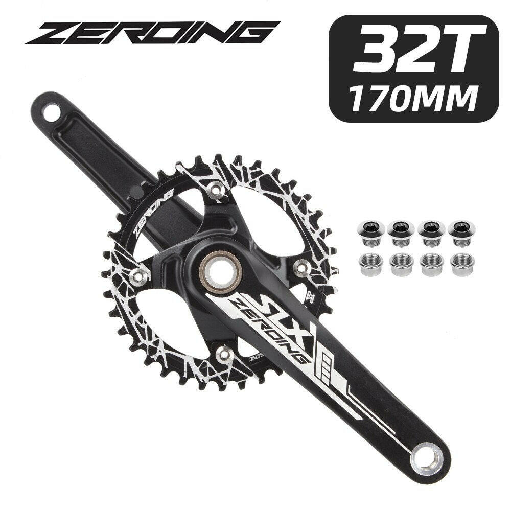 SLX Bicycle Crankset 104BCD MTB Bike Crank Chainring 170mm Aluminum Alloy with Bottom Bracket 32T 34T 36T 38T Plate for SHIMANO-WAYBIKER