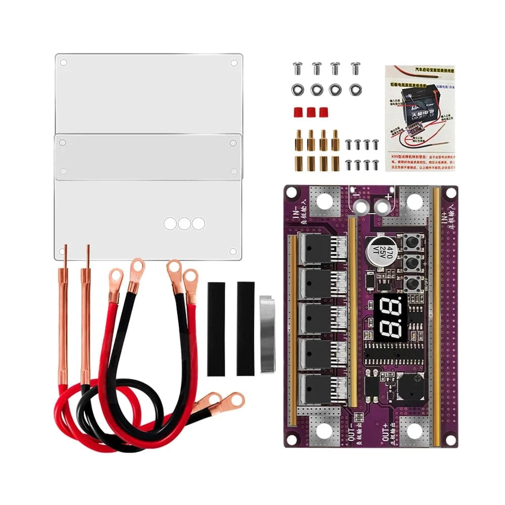 Mini Spot Welder 99 Gears of Power Adjustable Mini Spots Welding Machine Control Board for 18650 Battery 0.1-0.3mm Nickel Sheet-WAYBIKER