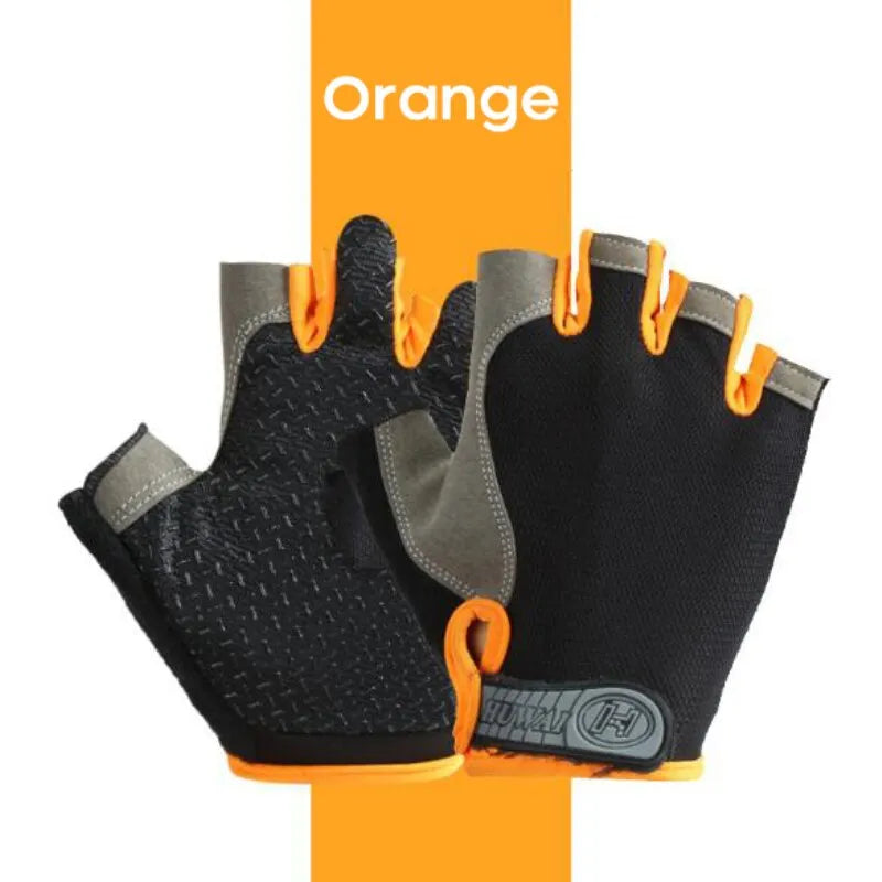 Half Finger Outdoor Cycling Anti Slip Anti Sweat Men Women Half Finger Gloves Breathable Anti Shock Sports Gloves-WAYBIKER