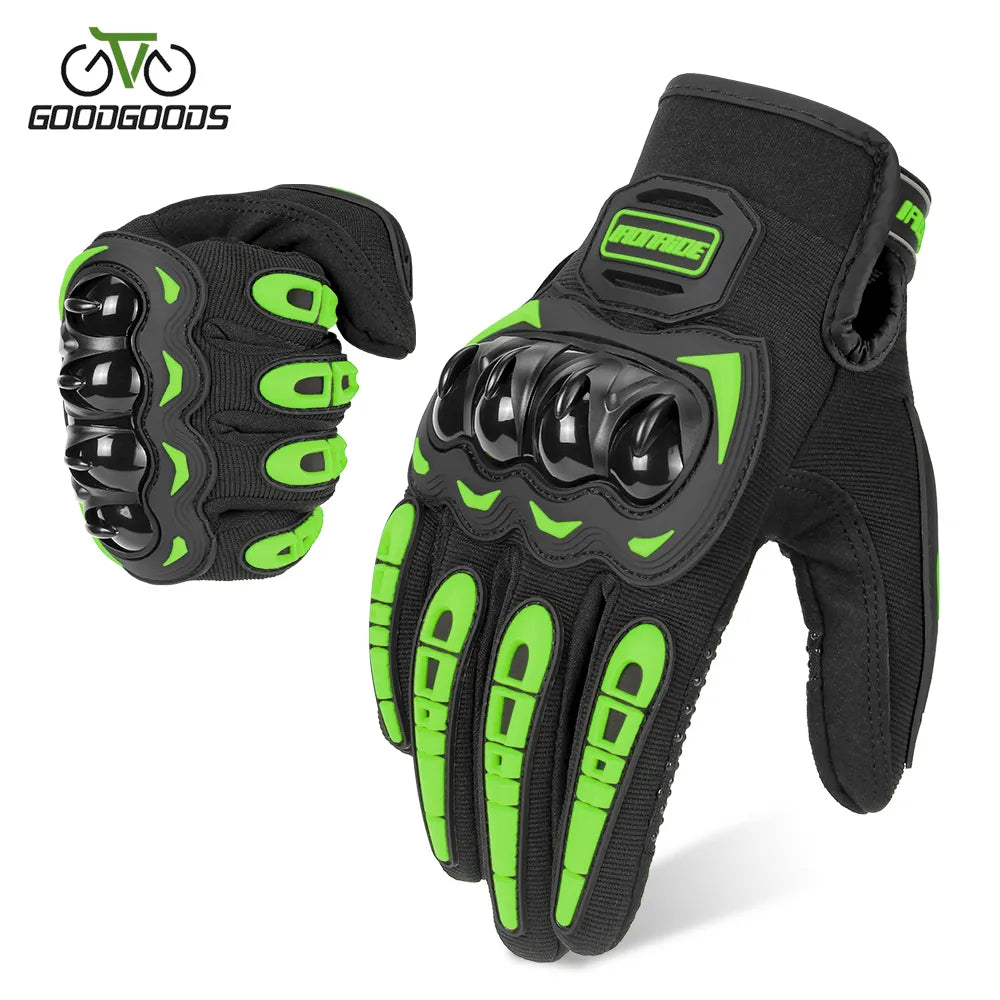 Summer Breathable Bicycle Gloves Outdoor Riding UV Protection Road Bike Cycling Gloves Reflecive Touch Screen Fingers-WAYBIKER