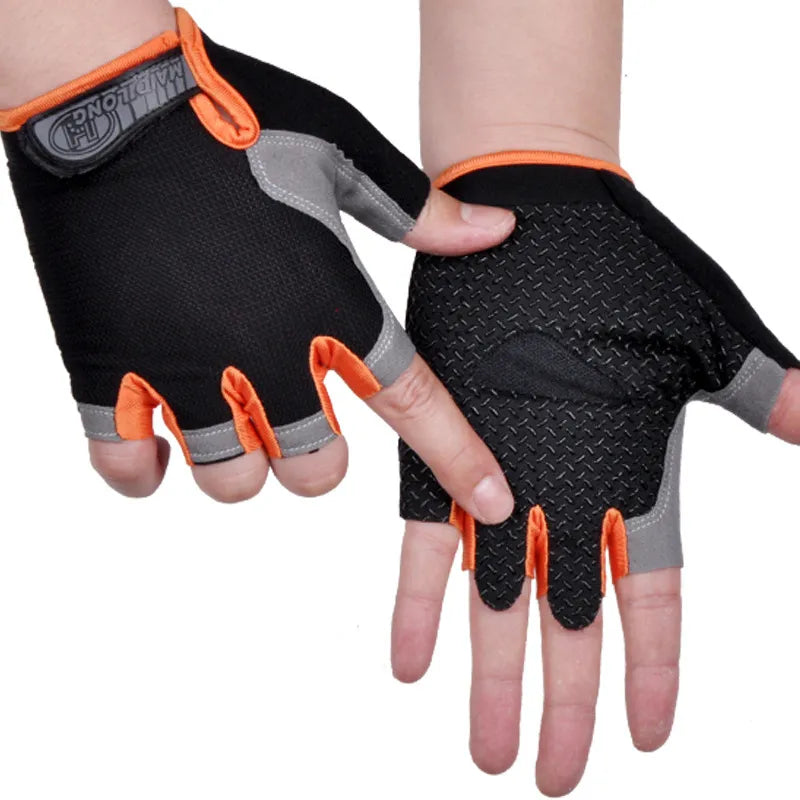 Cycling Anti-slip Men Half Finger Gloves Breathable Shockproof Sports Gloves Anti-sweat Bike Bicycle Glove Cycling Equipment-WAYBIKER