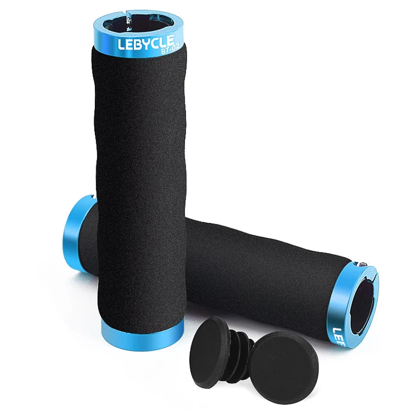 Lebycle Mtb Road Bike Ultra Light Single-Sided Lock Sponge Cover Grip Bicycle 85g Lockable Handlebar Grips-WAYBIKER