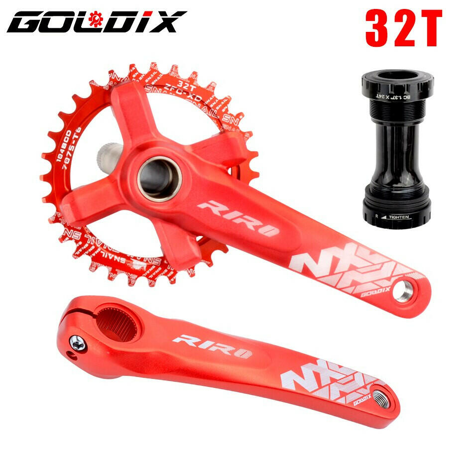 GOLDIX NX Bicycle Crankset 104BCD Wide Narrow 32-42T Chainring 170/175mm Forged Crank Compatible with SHIMANO/SRAM 11-12Speed-WAYBIKER