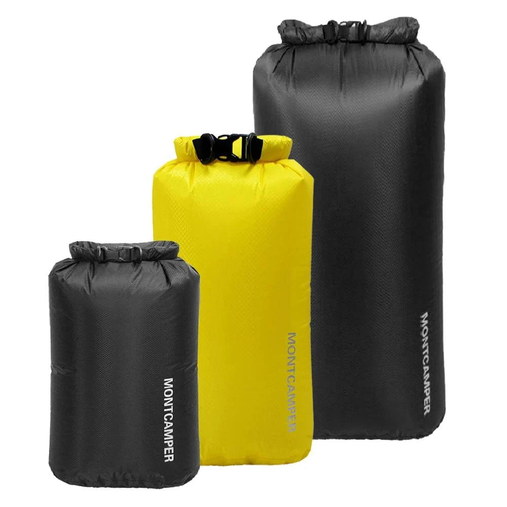 Waterproof Dry Sacks Pack of 3 Lightweight Waterproof Storage Dry Bags for Outdoor Camping Boating Hiking Rafting-WAYBIKER