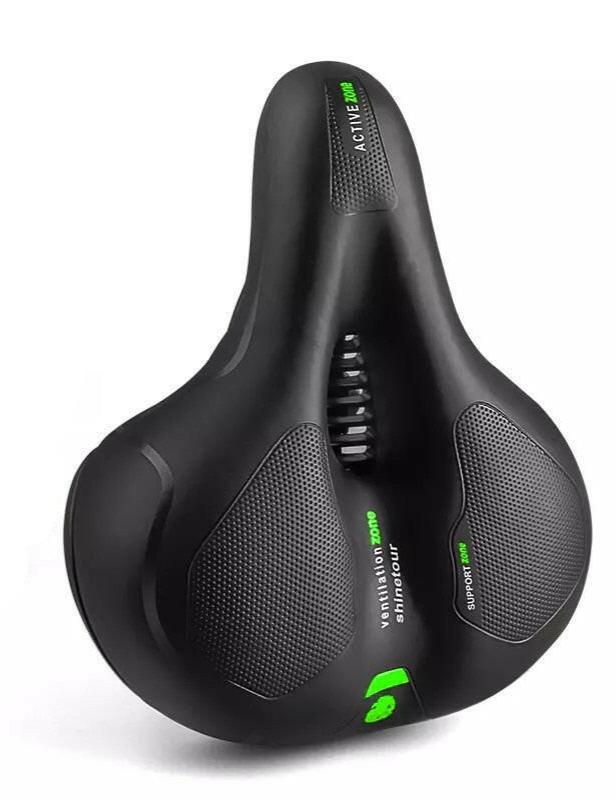 Bike Seat Bicycle Saddle with Taillight Mountain Cushion Bicycle Big Butt Widened Soft Saddle Comfortable Seat Bike Accessories-WAYBIKER