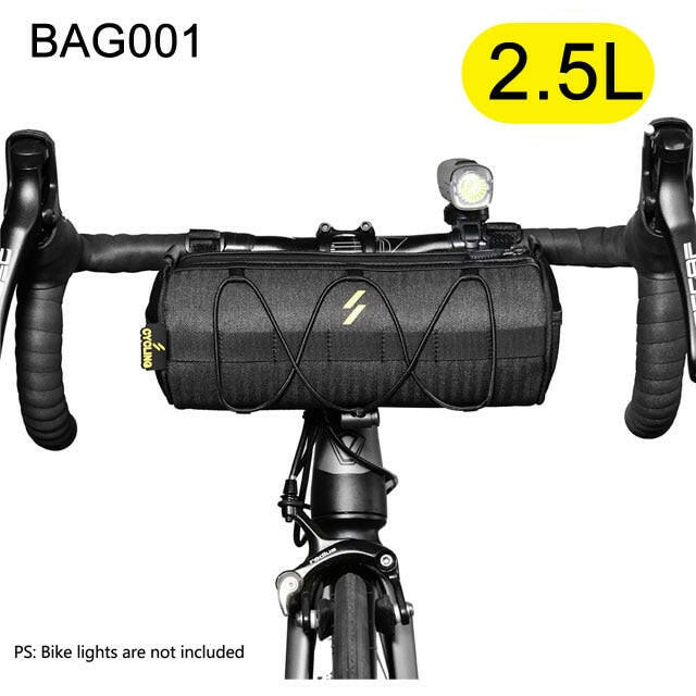 NEWBOLER Bike Bag Portable Handlebar Pannier Multi-purpose waterproof Backpack MTB Road Cycling Frame Tube Bag Elastic Band-WAYBIKER