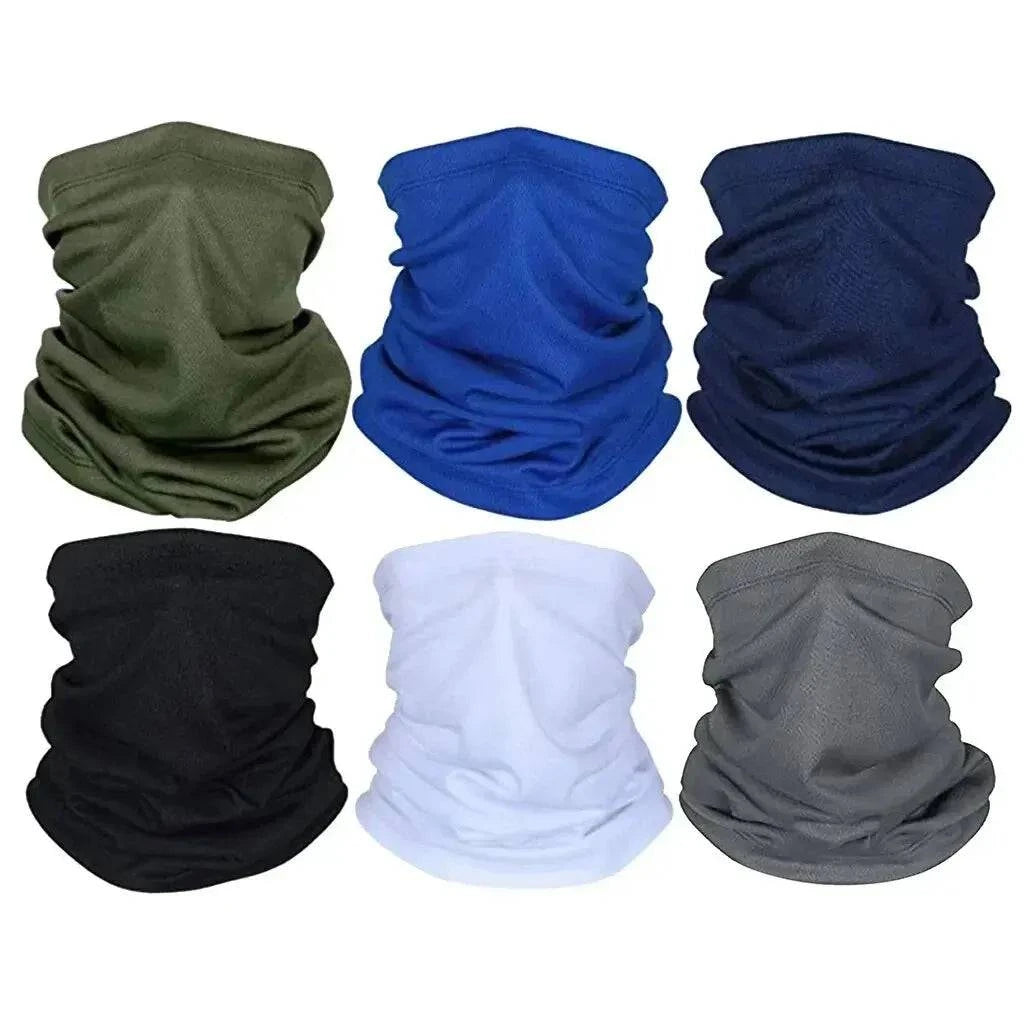 Solid Color Bandana High Elastic Seamless Buffs Gaiter Headband Cycling Mountaineering Face Shield Men Scarf-WAYBIKER