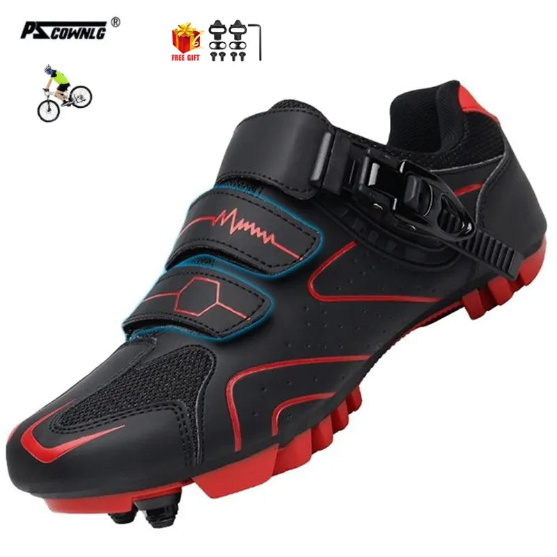 Mountain Bike Shoes Mens Cycling Shoes MTB Shoes Quick Ratchet Buckle Compatible with SPD System Pedal for Indoor and Outdoor Mo