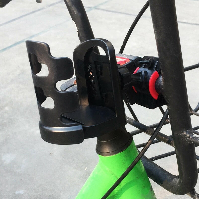 Universal Drinks Holder Motorcycle Bottle Holder Quick Release Handlebar Mirror Seat Type 360 Rotate Bicycle Riding Cup Holder-WAYBIKER