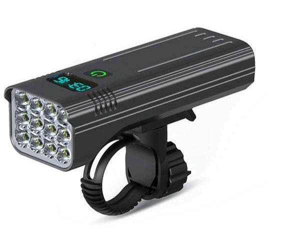 NEWBOLER 12 LED Bike Light 4800 Lumens USB Chargeable Aluminum MTB Bicycle Light 10000mAh Power Bank Headlight Bike Accessorie-WAYBIKER