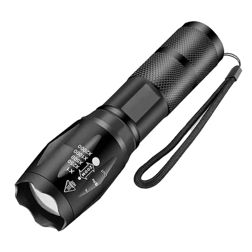 Outdoor Handheld Flashlight Small Strong Light Portable Outdoor Rechargeable Super Bright Work Light Multifunctional Flashlight-WAYBIKER
