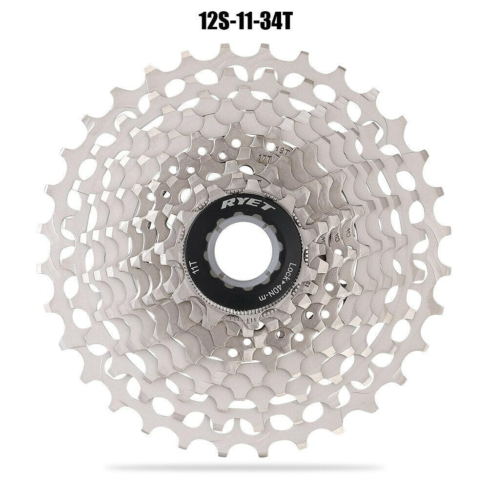 RYET SLR2 Bicycle Road Cassette Ultralight Bike Cassettes 11S/12S 28T/32T/34T/36T Bicycle Freewheel for Shimano HG Bike Parts-WAYBIKER