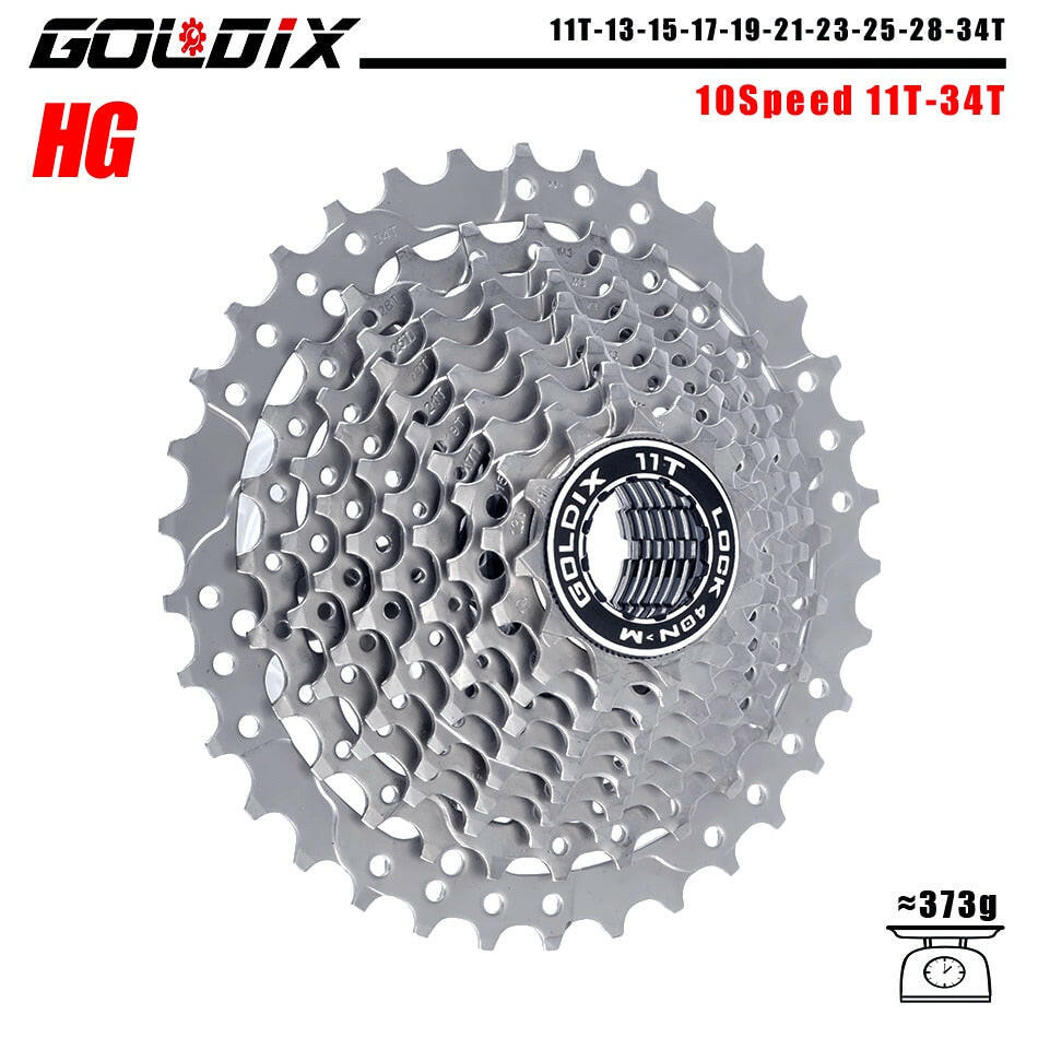 GOLDIX MTB/Road bike Cassette 11-25/28/32/34/36T bicycle freewheel 8/9/10/11/12 speed sprocket flywheel for Shimano SRAM-WAYBIKER