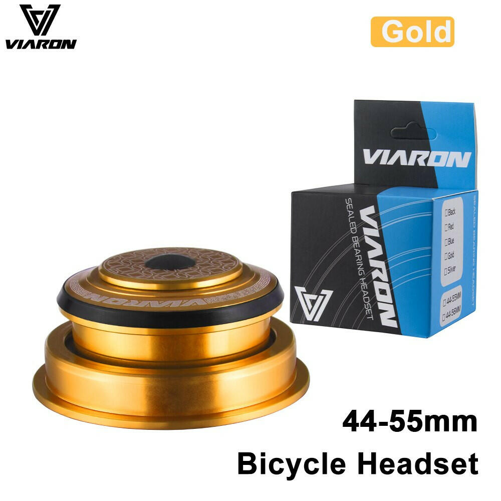 VIARON MTB Bicycle Headset 42/52 44/55 /56mm CNC 1 1/8" 28.6 Spinal Canal/Straight Tube Fork Internal Mountain Road Bike Headset-WAYBIKER