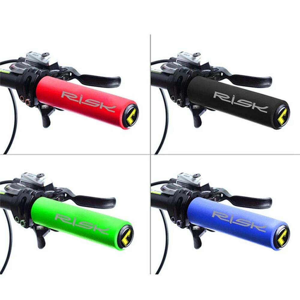 MTB Bike Bicycle Grips Cycling Handlebar Grips Ultra-light Antiskid Soft Silicone Bike Handle Grips Cover-WAYBIKER