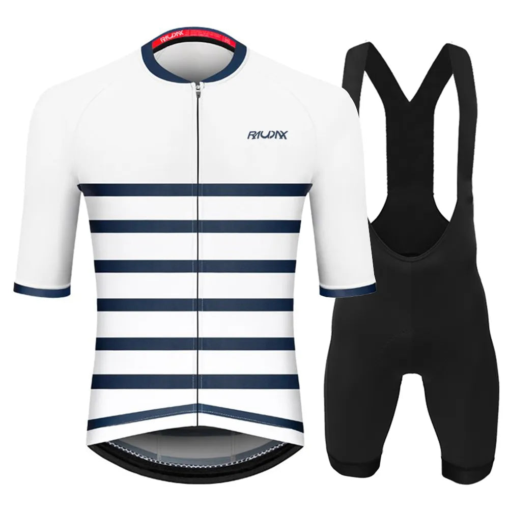 Raudax Men Summer Cycling Clothing Sets Breathable Mountain Bike Cycling Clothes Youth Ropa Ciclismo Verano Triathlon Suits