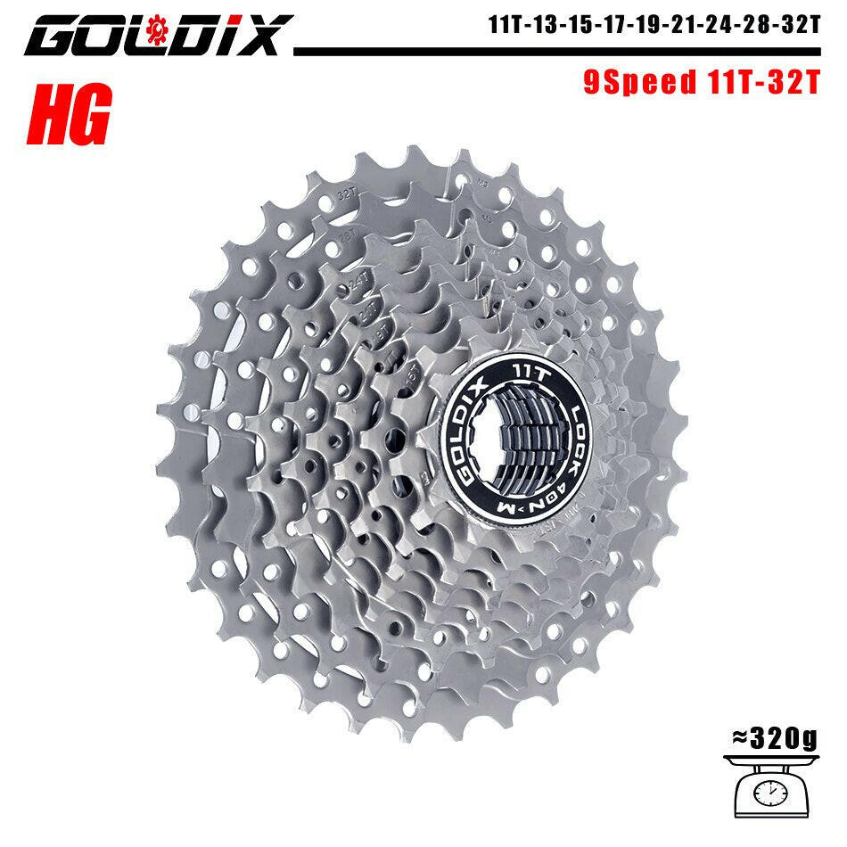 GOLDIX MTB/Road bike Cassette 11-25/28/32/34/36T bicycle freewheel 8/9/10/11/12 speed sprocket flywheel for Shimano SRAM-WAYBIKER