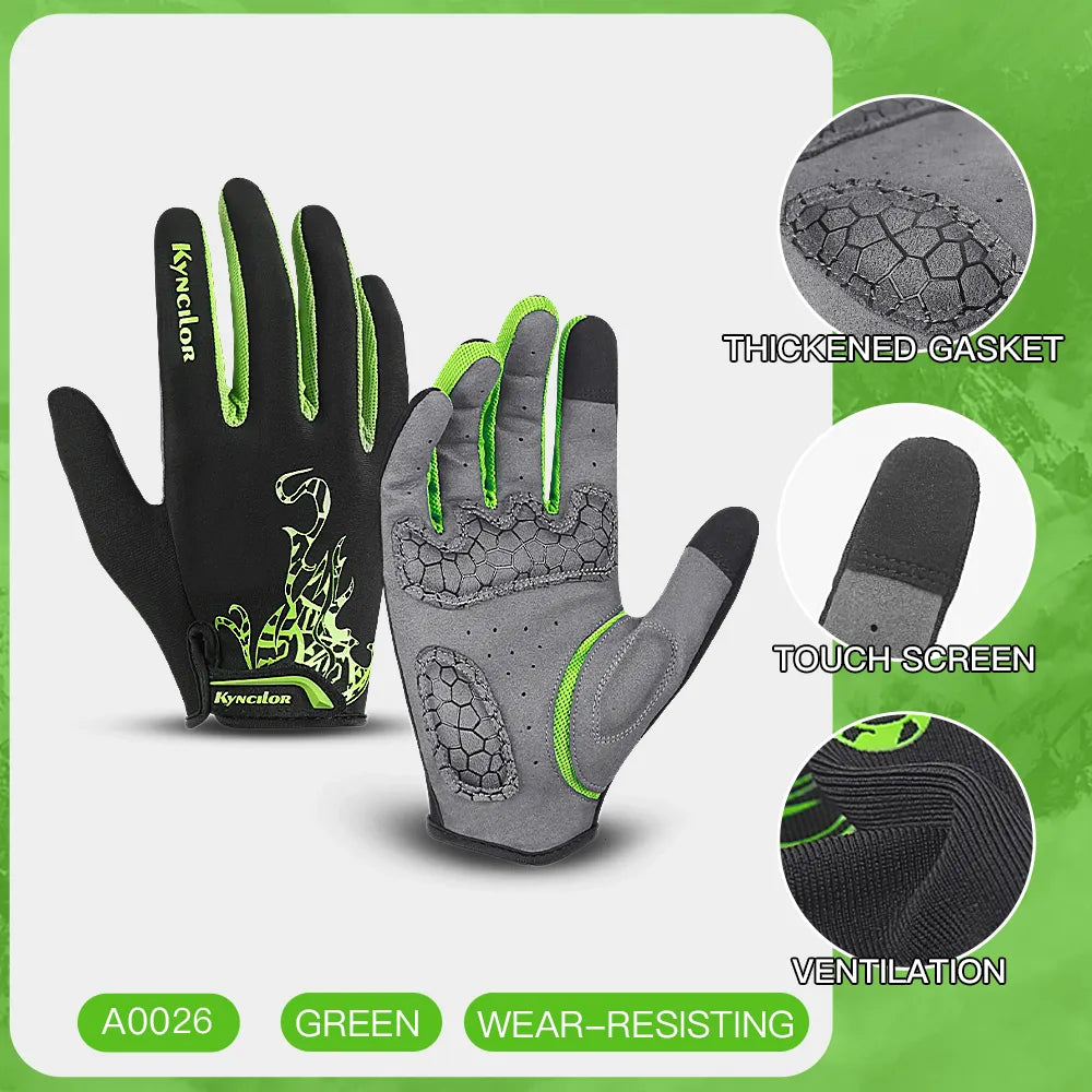 Cycling Gloves Men Sports Bicycle Gloves Touchscreen Shockproof Cycling Gloves Anti Slip Bike Gloves-WAYBIKER