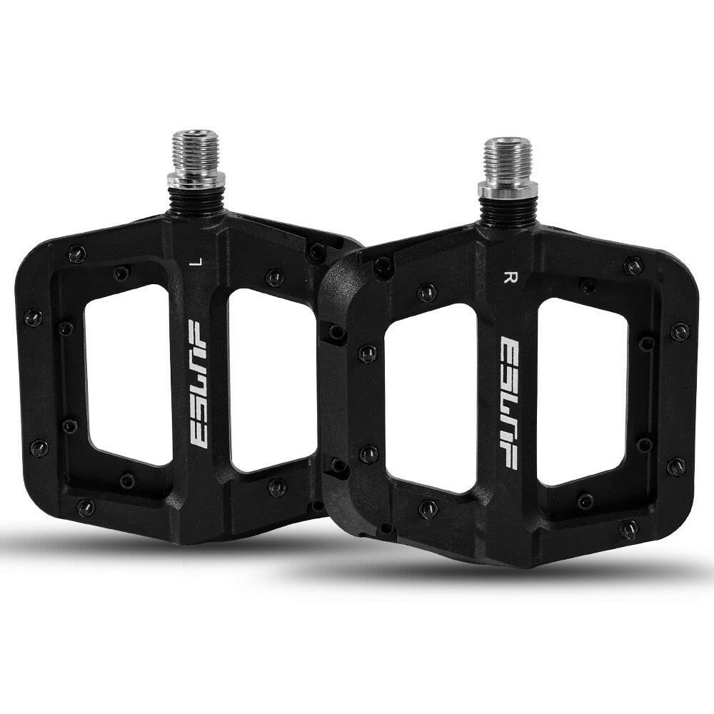 ESLNF Ultralight Seal Bearings Bicycle Bike Pedals Cycling Nylon Road Bmx Mtb Pedals Flat Platform Bicycle Parts Accessories-WAYBIKER