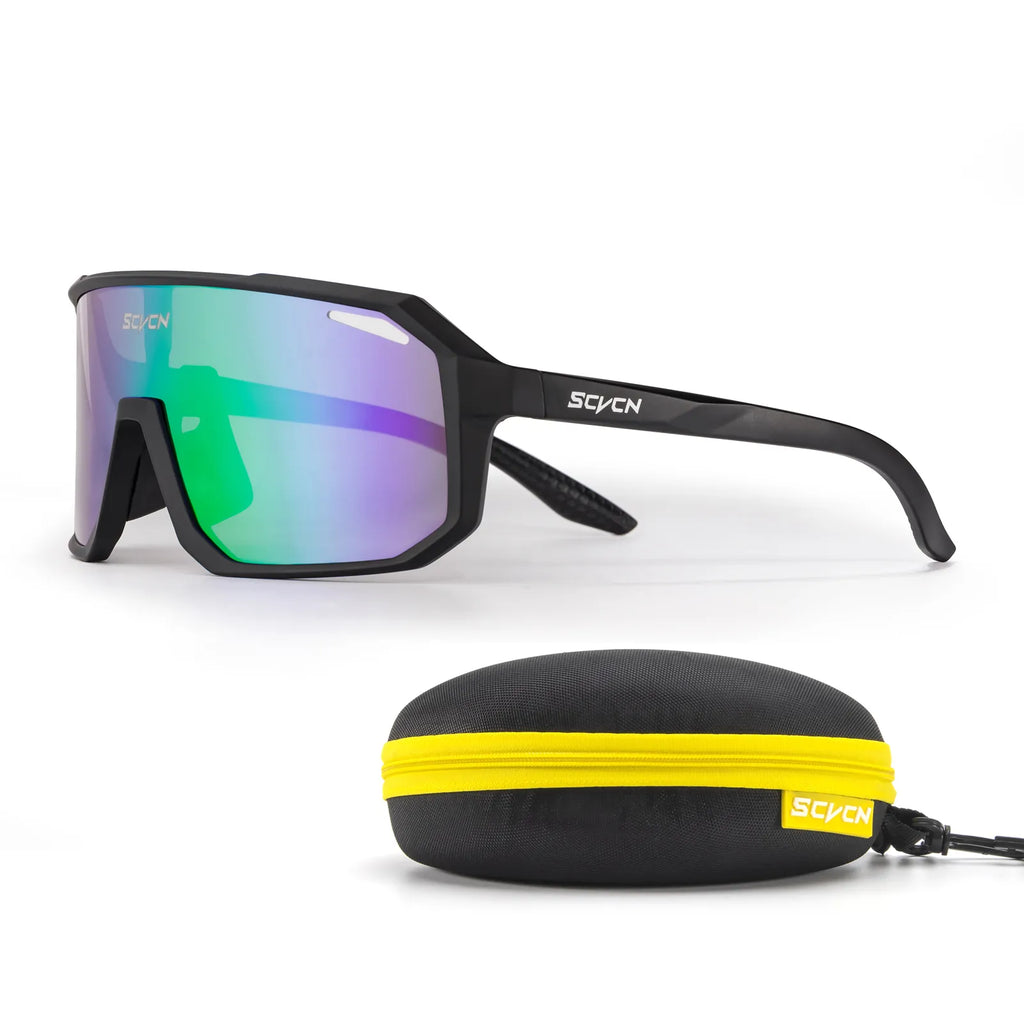 SCVCN Photochromic Cycling Sunglasses for Men Women Outdoor Bike Sports Glasses Road MTB Bicycle Eyewear UV400 Goggles with Case-WAYBIKER