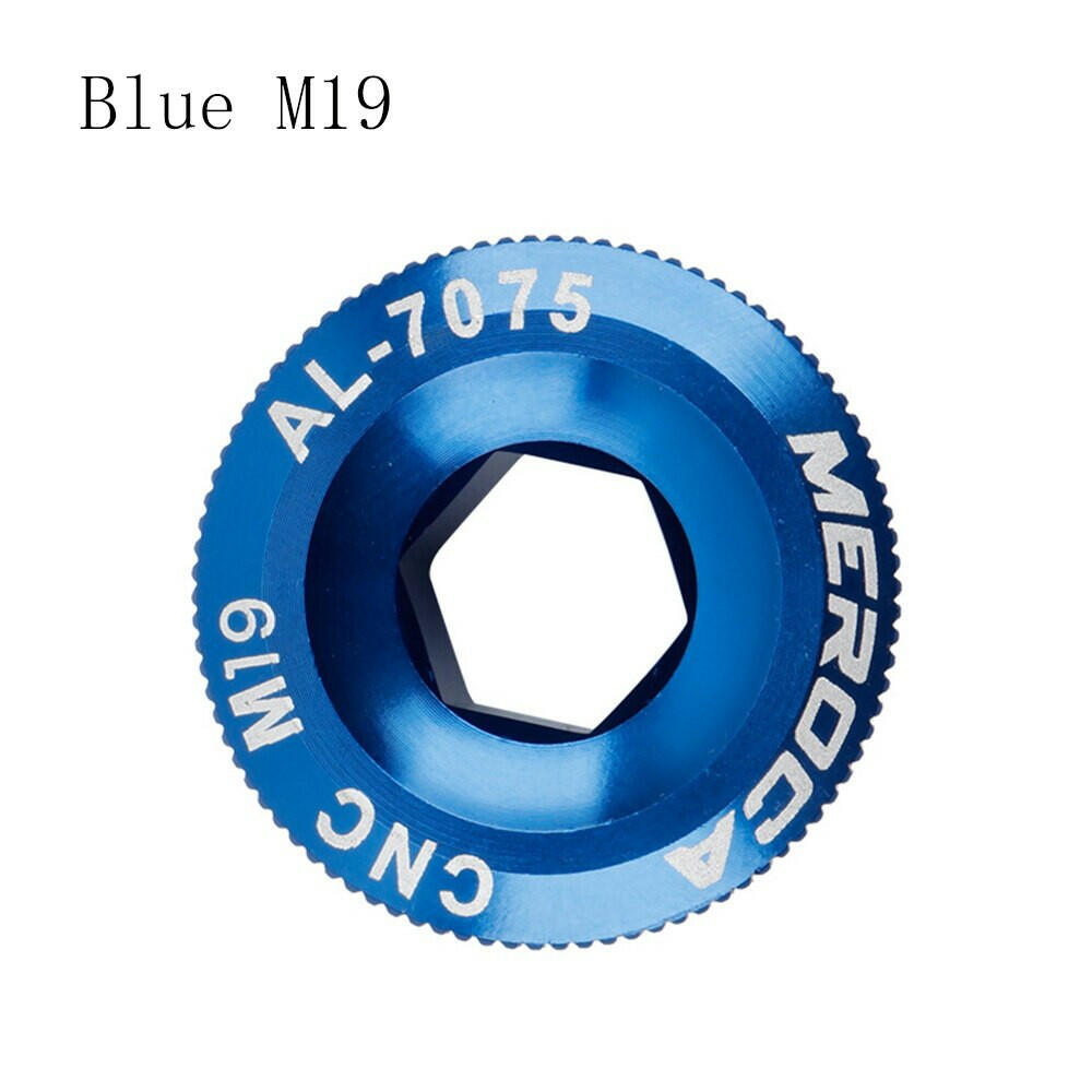 M18/M19/M20 Bicycle BB bolts Bottom Bracket Aluminum alloy CNC Crankset Nut Crank Cap Crankset Screws Crank Arm Fixing Bolt-WAYBIKER