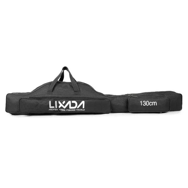Fishing Bag Portable Folding Fishing Rod Reel Bag Fishing Pole Gear Tackle Tool Carry Case Carrier Travel Storage Bag Organizer-WAYBIKER