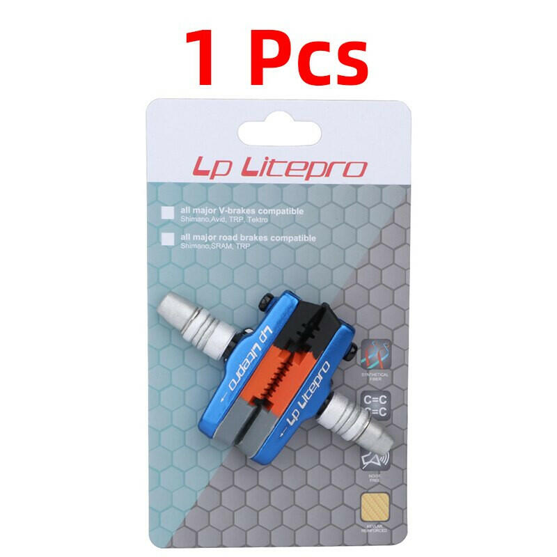 LP Litepro Folding Bicycle Brake Pads For DAHON 412/P8 Wear-resistant Rubber BMX 451 20 inch Bike V Brake Shoes Pads-WAYBIKER