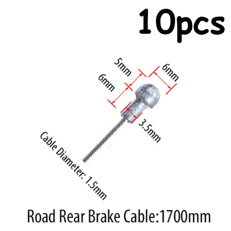 10PC Bicycle Brakes Line Road Mountain Bike Brake Cable Universal Bicycle Shift Cable Durable Road MTB Brake Shift Wire-WAYBIKER