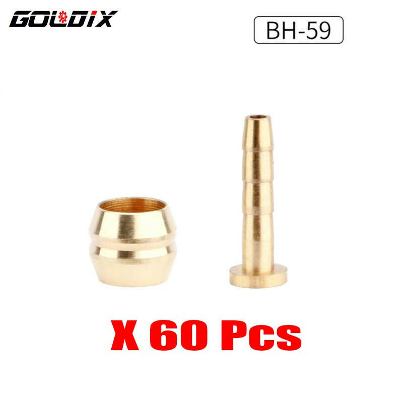 GOLDIX 20/60Pcs Bicycle Hydraulic Disc Brake Oil Pin Needle Olive Connect Insert for BH90 BH59 SRAM MAGURA Brake Oil Pipe Joint-WAYBIKER