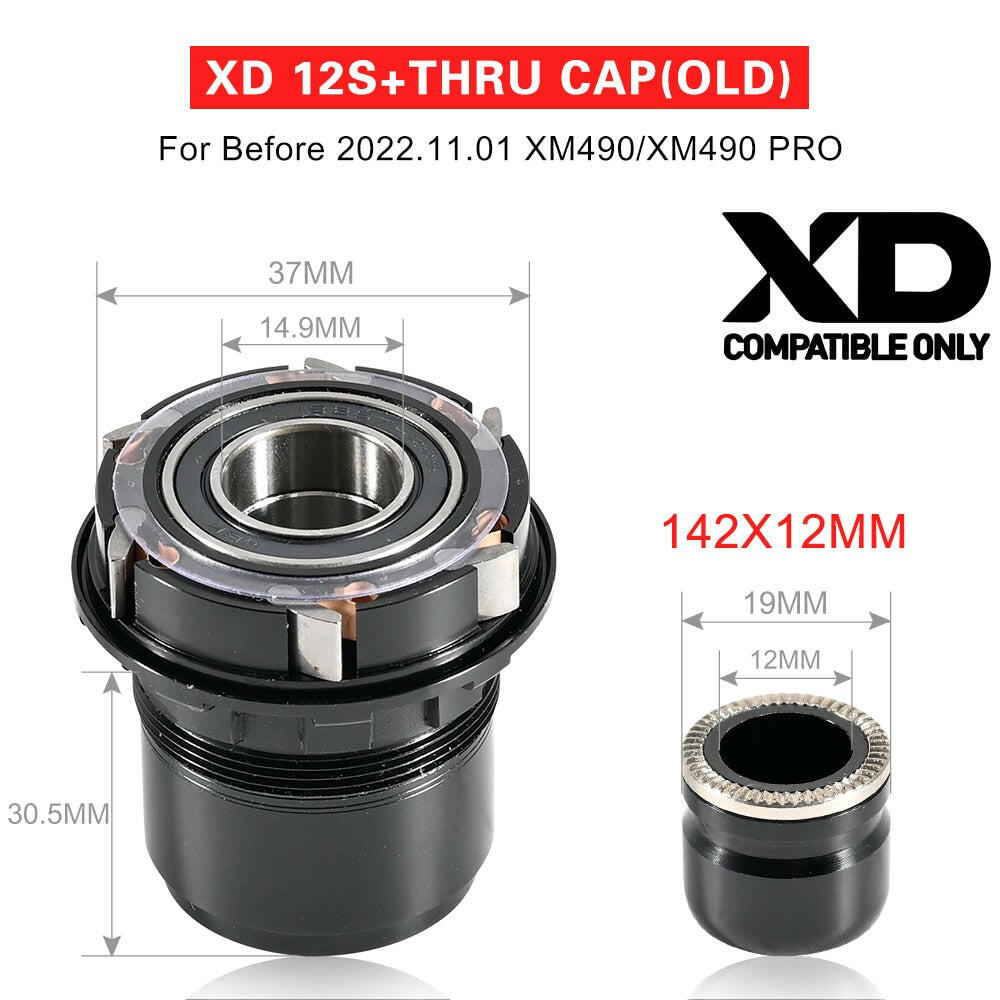 Koozer 11S 12S Freehub XM490 BM440 PRO MTB Bicycle Hubs Converters Mountain Bike End Cap Adapter 8 9 10 11Speed XD-WAYBIKER