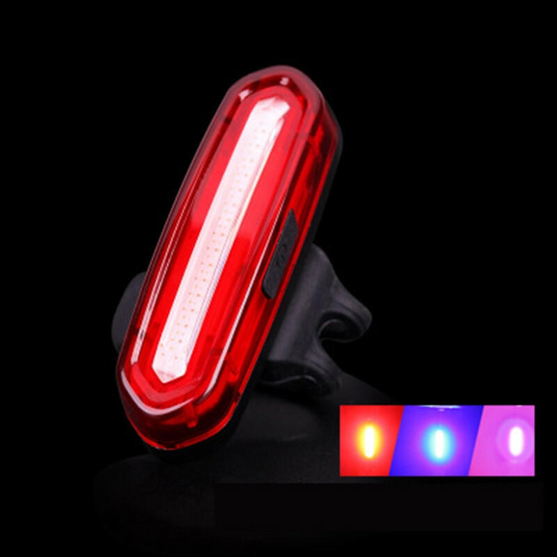 Night Cycling Tail Light Outdoor Highlight USB Charging Single Light Mountain Bike Led Warning Light Tail Bicycle Accessories-WAYBIKER