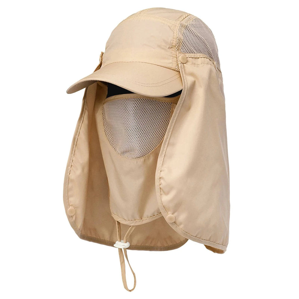 Fishing Cap Outdoor Sport Hiking Visor Hat UV Guard Face Neck Cover Fishing Sun Protection Cap-WAYBIKER