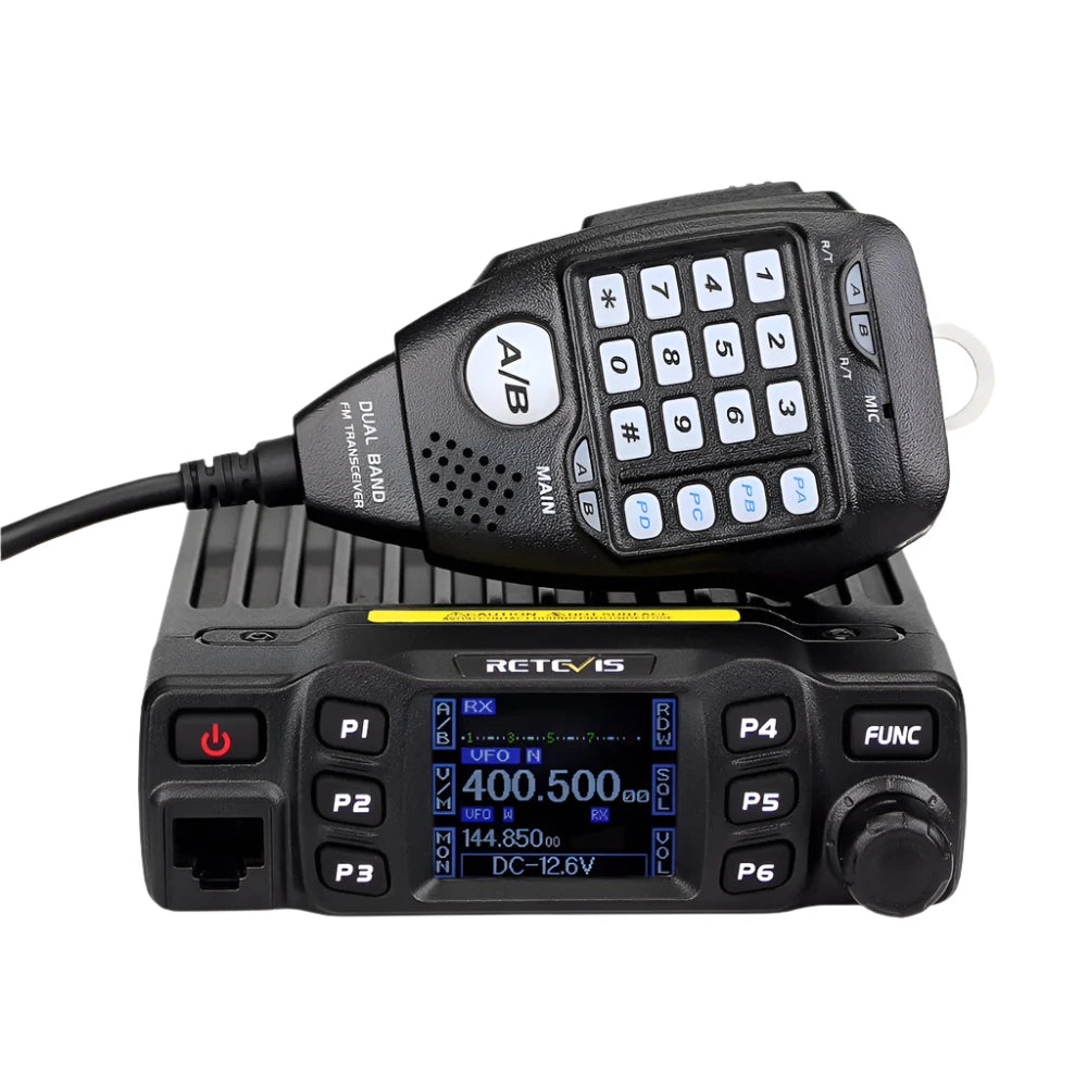 RETEVIS RT95 Car Radio with Screen Ham Car Mobile Radio Station Autoradio Two-way Radio 25W VHF UHF CHIRP Anytone Base Station-WAYBIKER