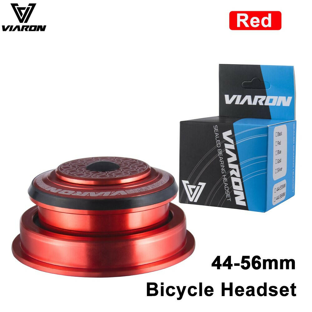 VIARON MTB Bicycle Headset 42/52 44/55 /56mm CNC 1 1/8" 28.6 Spinal Canal/Straight Tube Fork Internal Mountain Road Bike Headset-WAYBIKER