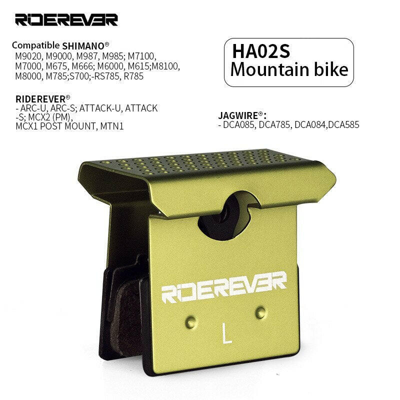 RIDEREVER MTB Bicycle Brake Pads Metal Road Bike Dustproof Heat Dissipation Cooling Brake Pad for SHIMANO XTR DEORE XT ULTEGRA-WAYBIKER