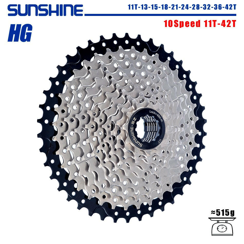 SUNSHINE Bicycle Cassette 8/9/10/11/12Speed Freewheel 32/36T/40T/42T/46T/50T/52T Sprocket HG Structure Flywheel For SHIMANO/SRAM-WAYBIKER