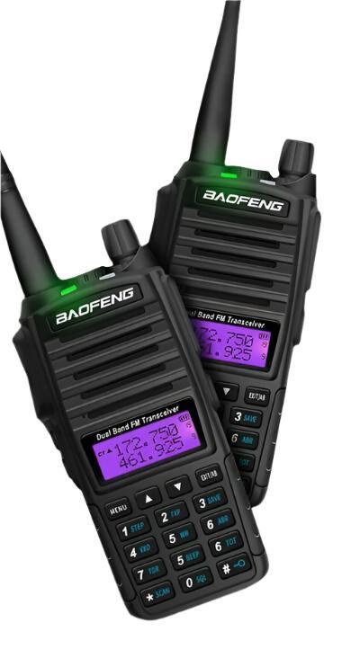 Baofeng Walkie Talkie 2 Way Ham radio comunicador UV 82 Dual PTT 8W 5W 10KM Dual Band UV-82 UHF VHF UV82 UV 5R 9R 13 UV16 Radios-WAYBIKER