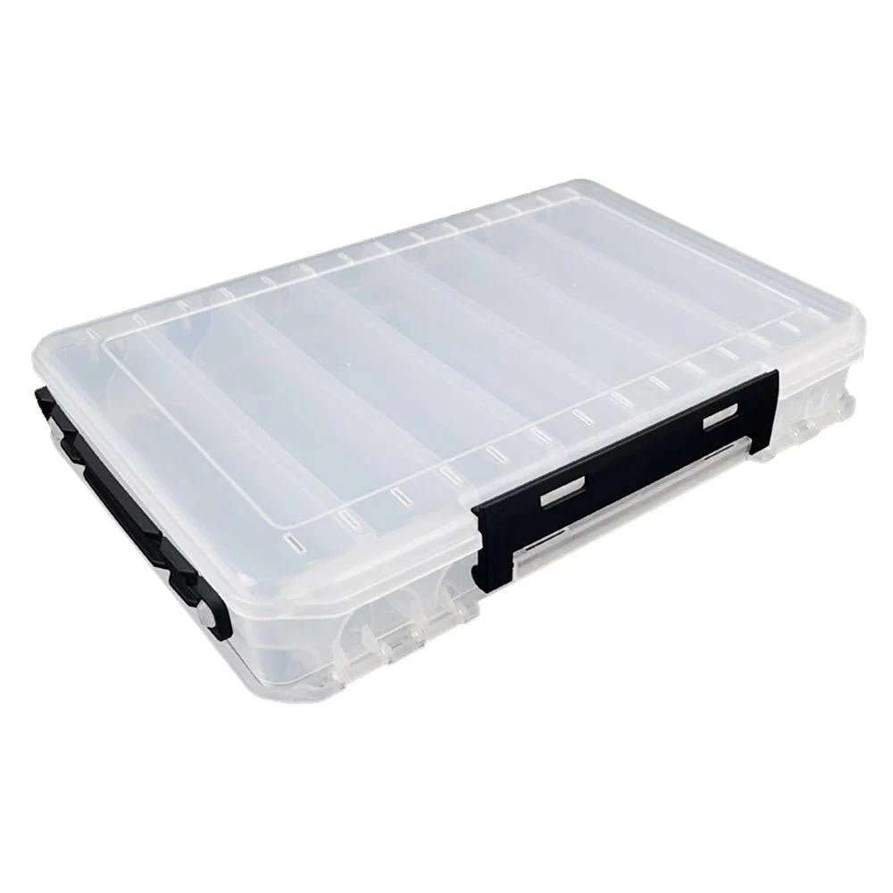 Double Sided Fishing Box Fishing Accessories Lures Hooks Storage Box Fishing Tackle Organizer Box-WAYBIKER