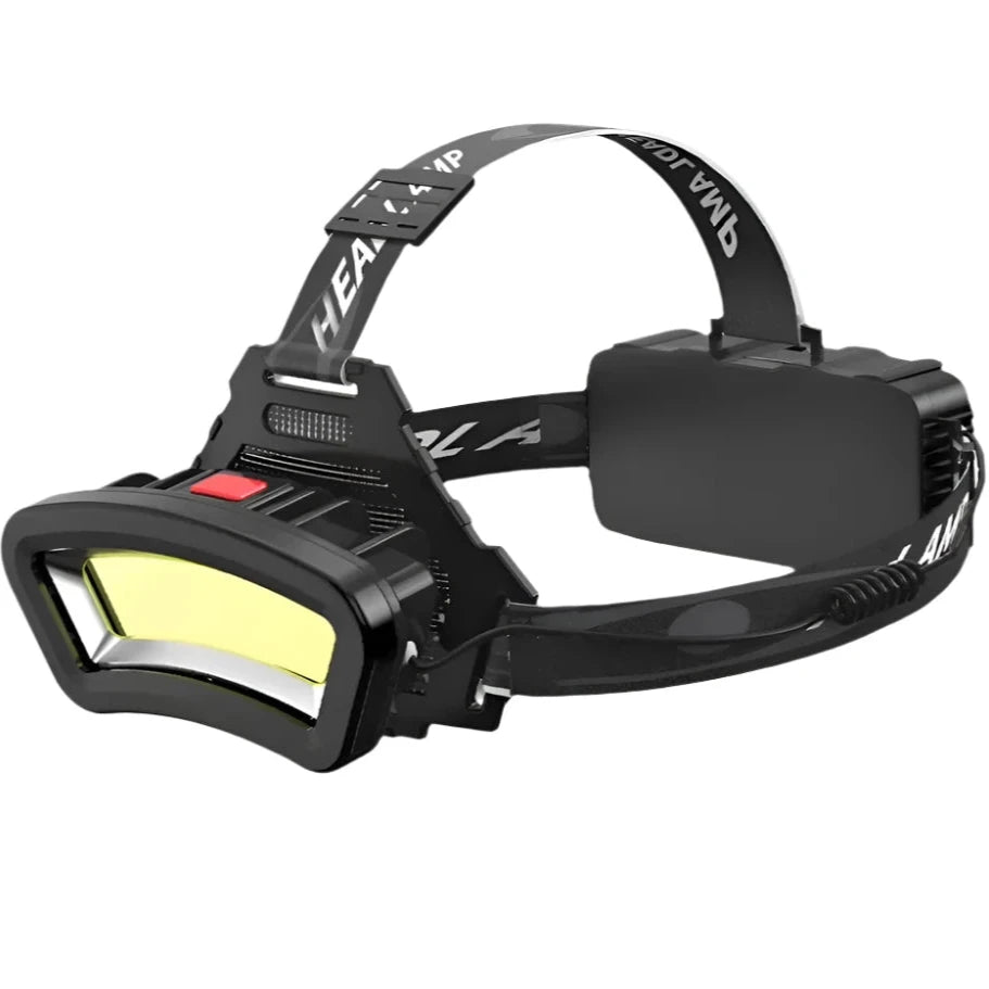 Super Bright COB Headlamp USB Rechargeable LED Headlight Waterproof Fishing Lantern Tail Red Lamp Powerful 18650 Camping Torch-WAYBIKER