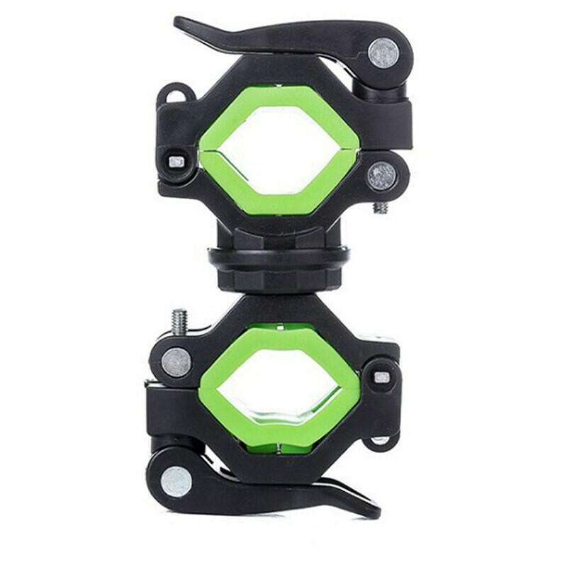 360°Rotation Cycling Clip Clamp Flashlight Mount Holder Universal Bicycle Bike LED Light Flashlight Torch Mount Holder-WAYBIKER